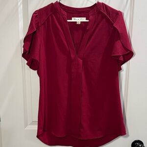 Vine & Love Deep Red Blouse